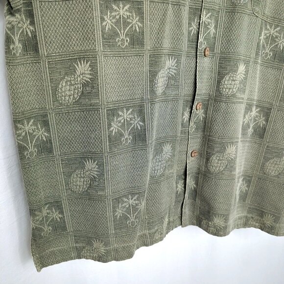 Jaimaca Jaxx Hawaiian Shirt XX Large Pineapple Green - Picture 4 of 6